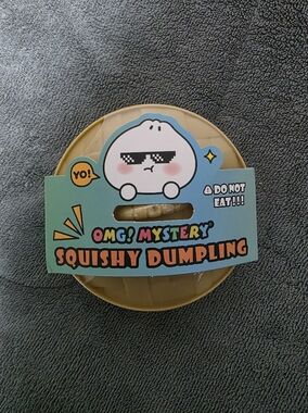 OMG! Mystery Squishy Dumpling Plush Packaging - Blue & Tan